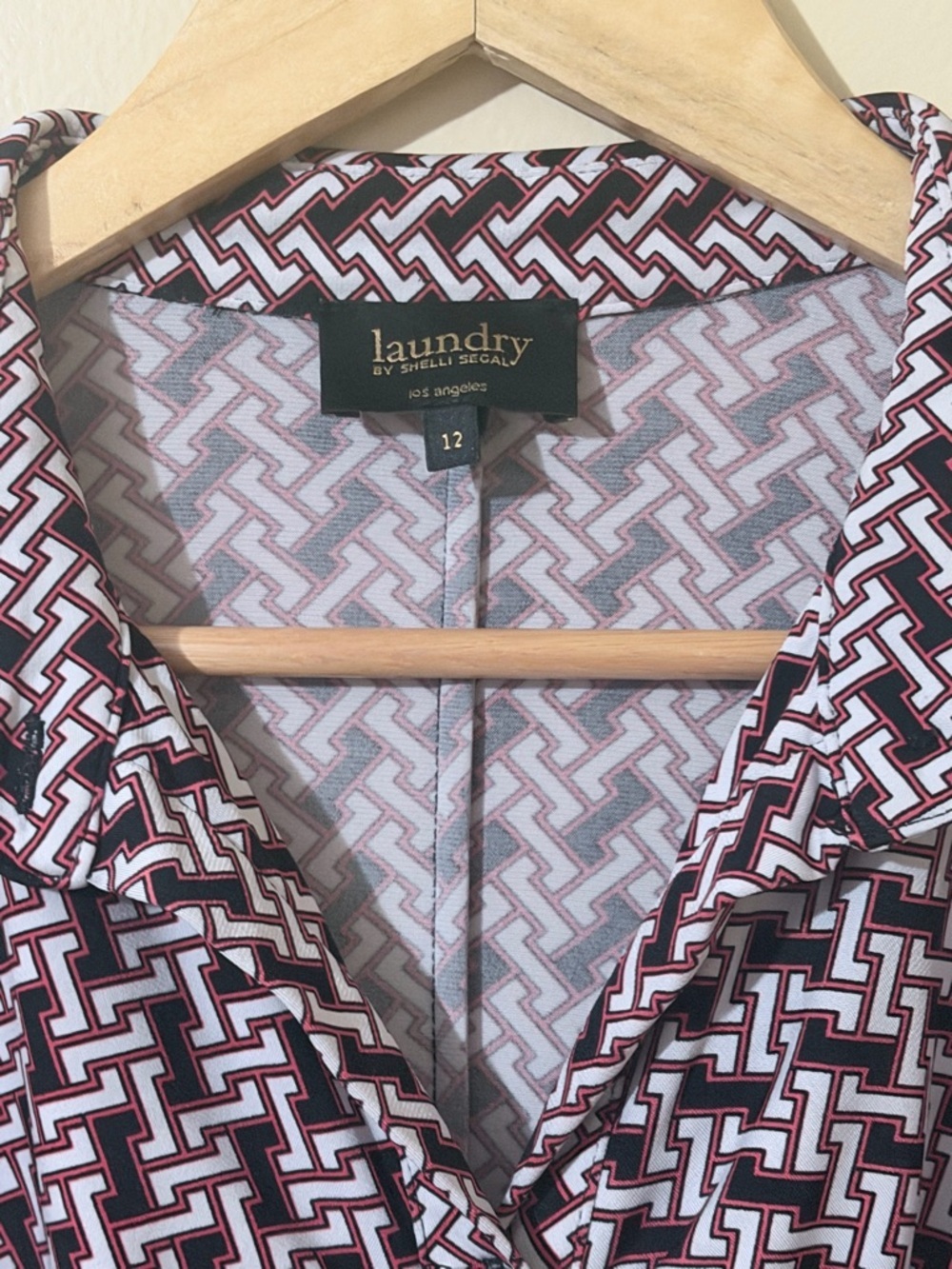 Laundry By Shelli Segal Purple and White Patterned Knee-Length Dress - Picture 3 of 10